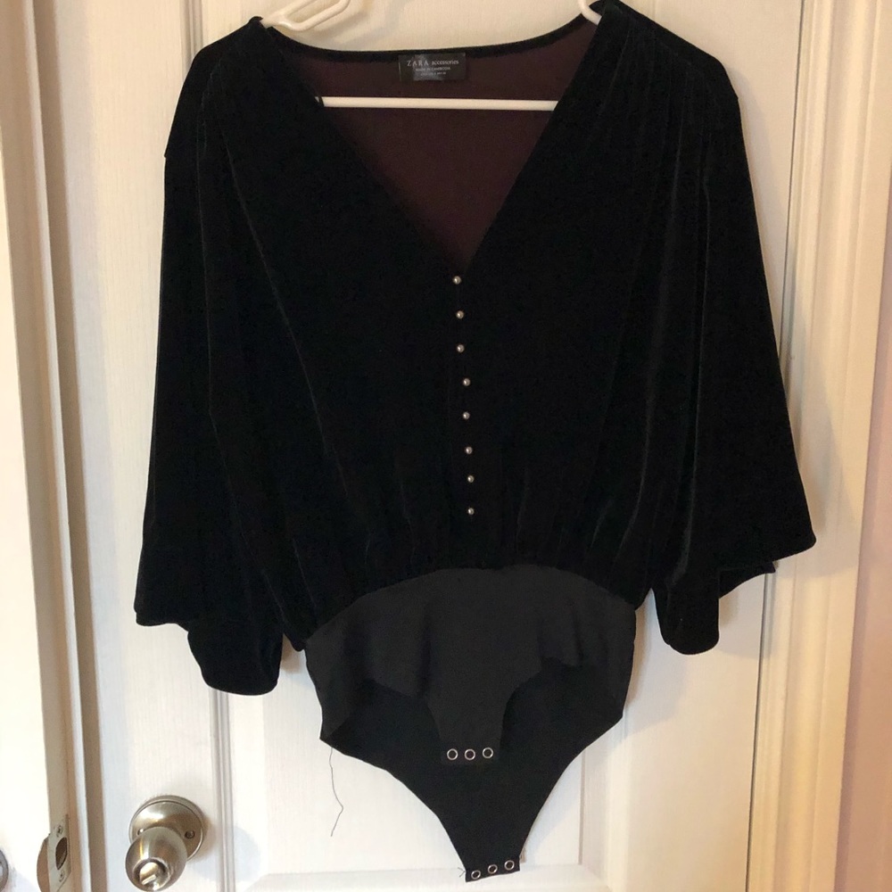 Zara Velvet Bodysuit